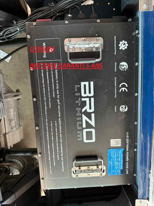 KART 6 PLACES DE MARQUE MY-K JAUNE AU LITHIUM – Image 6